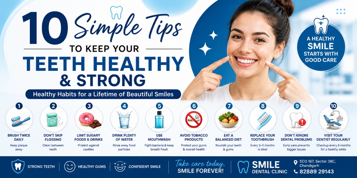 10 Simple Tips to Keep Your Teeth Healthy and Strong